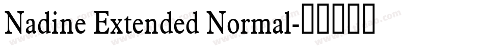 Nadine Extended Normal字体转换